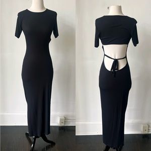 NWOT Free People LNA Backless Midi Bodycon Dress